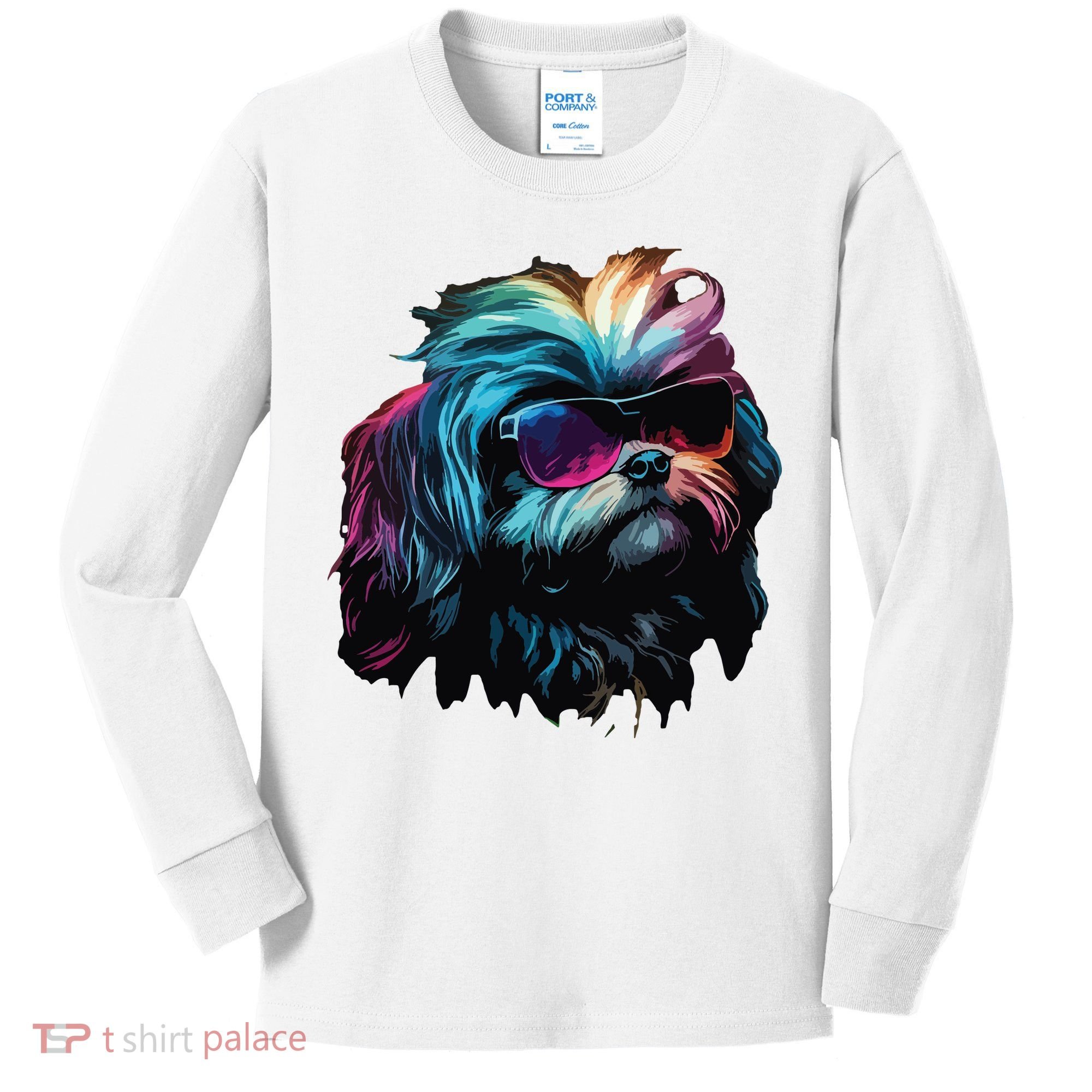 Shih Tzu Dogs Shih Tzus Kids Long Sleeve Shirt