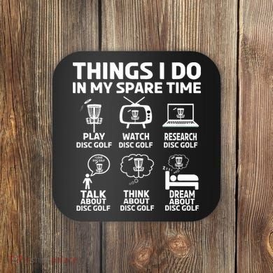 Stupid Tree Disc Golf Funny Gift Frisbee Vintage Coaster