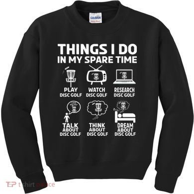 Stupid Tree Disc Golf Funny Gift Frisbee Vintage Kids Sweatshirt