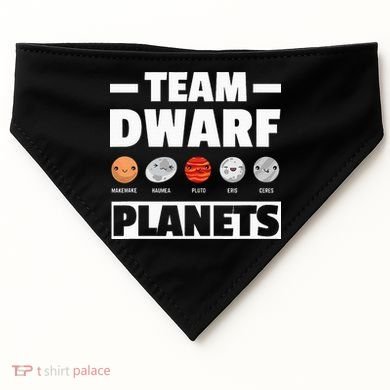 Space Team Dwarf Planets For Adults And Astronomy USA-Made Doggie Bandana