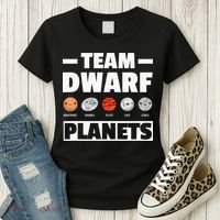 Space Team Dwarf Planets For Adults And Astronomy Women's T-Shirt thumb 3