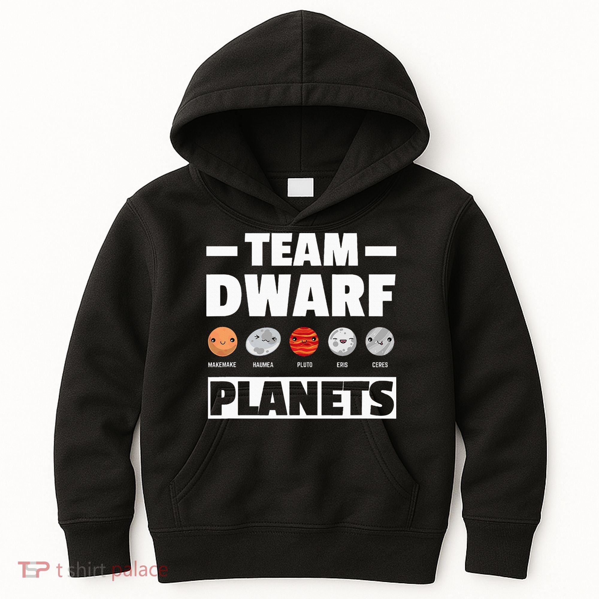 Space Team Dwarf Planets For Adults And Astronomy Kids Hoodie