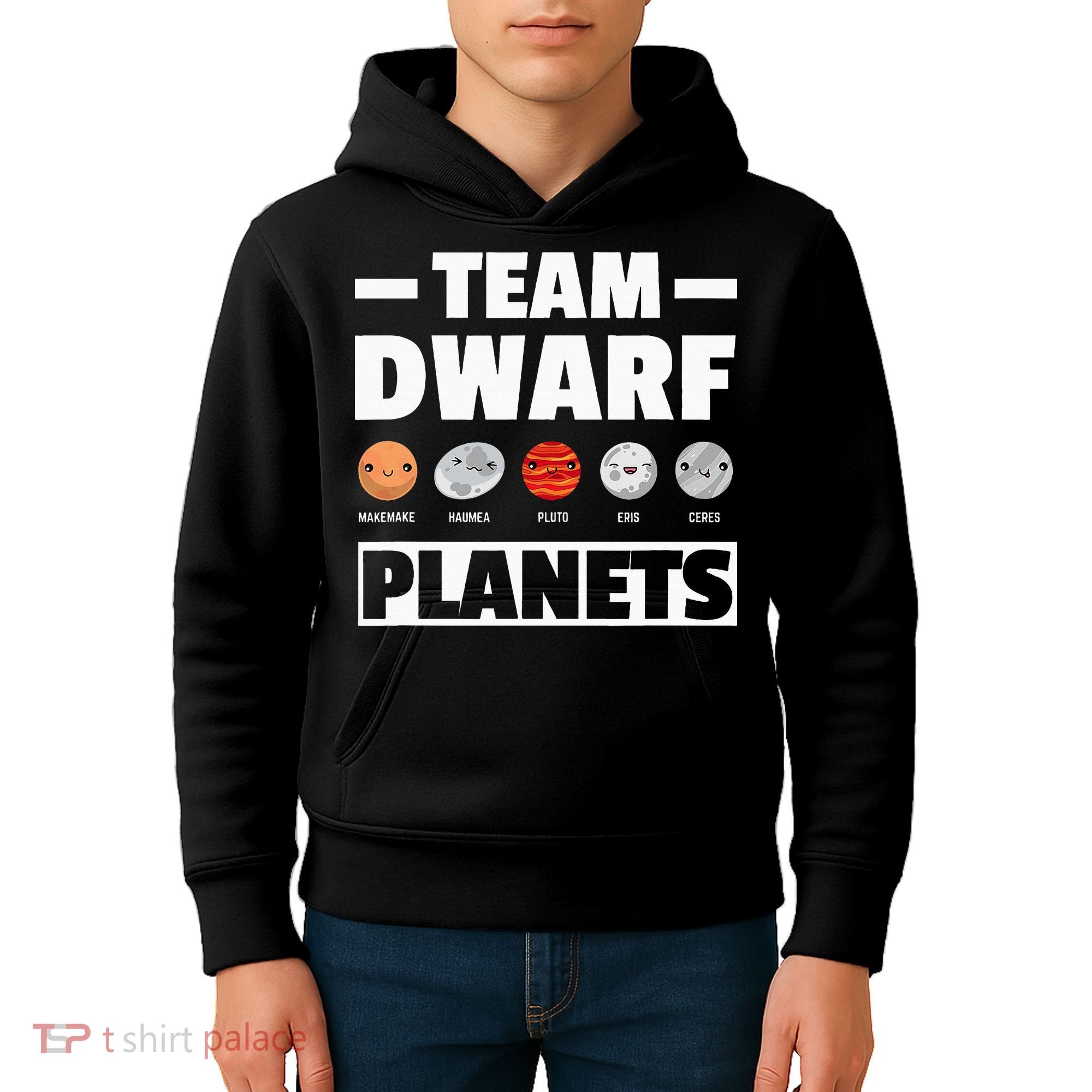 Space Team Dwarf Planets For Adults And Astronomy Kids Hoodie