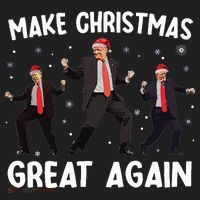 Santa Trump Dance Make Christmas Great Again Xmas Pajamas Beanie thumb 2