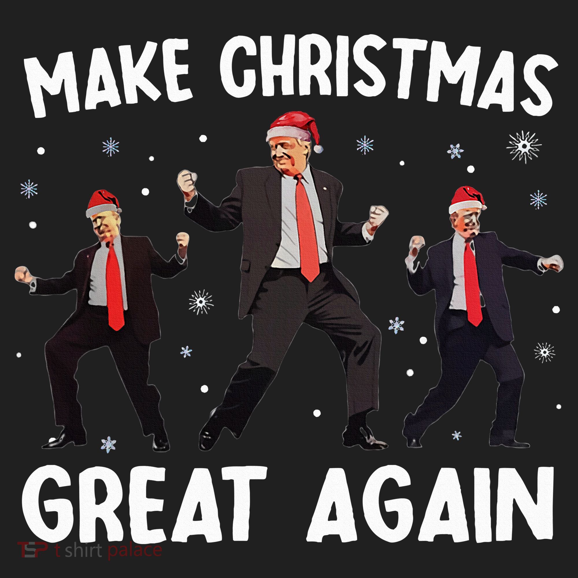 Santa Trump Dance Make Christmas Great Again Xmas Pajamas Beanie