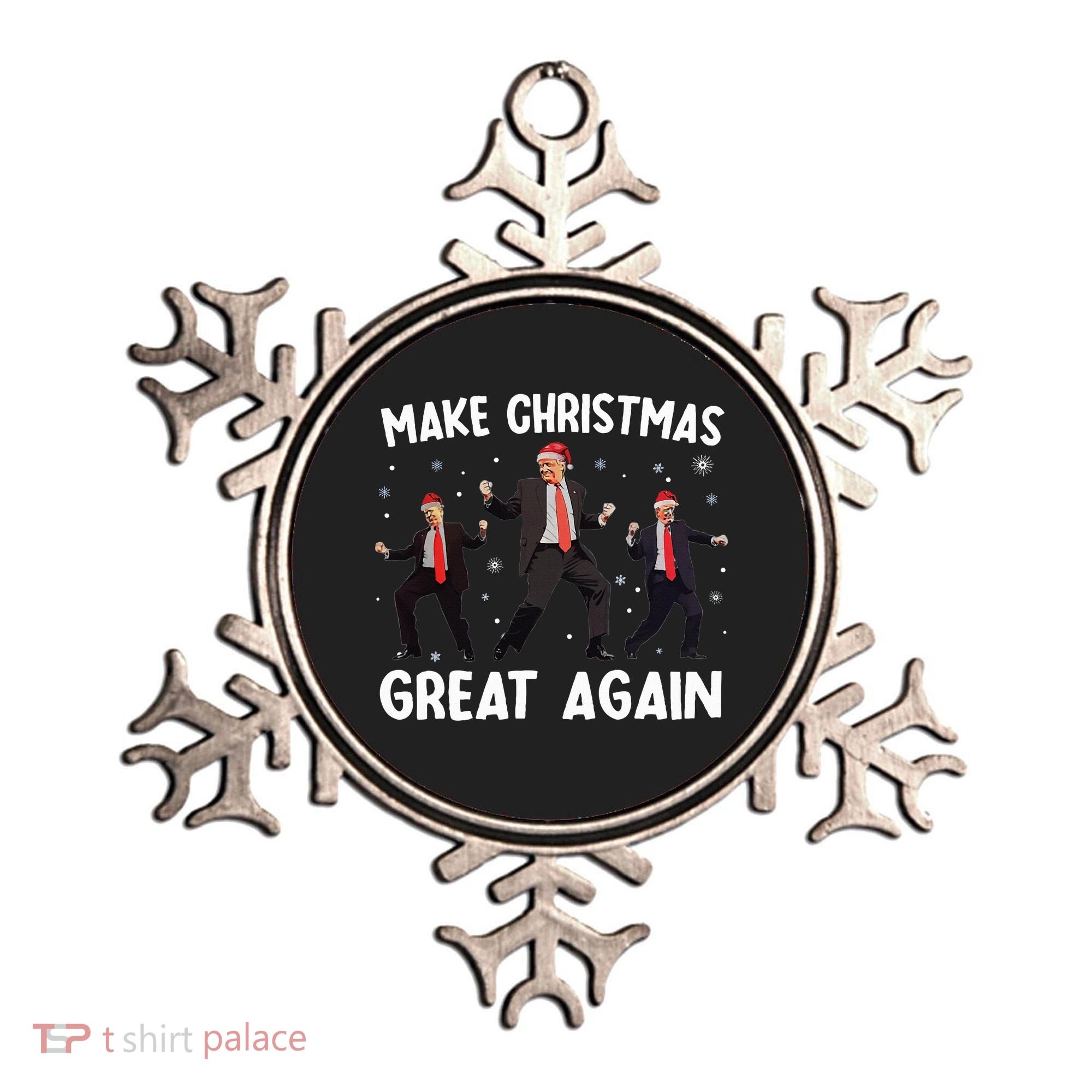 Santa Trump Dance Make Christmas Great Again Xmas Pajamas Ornament