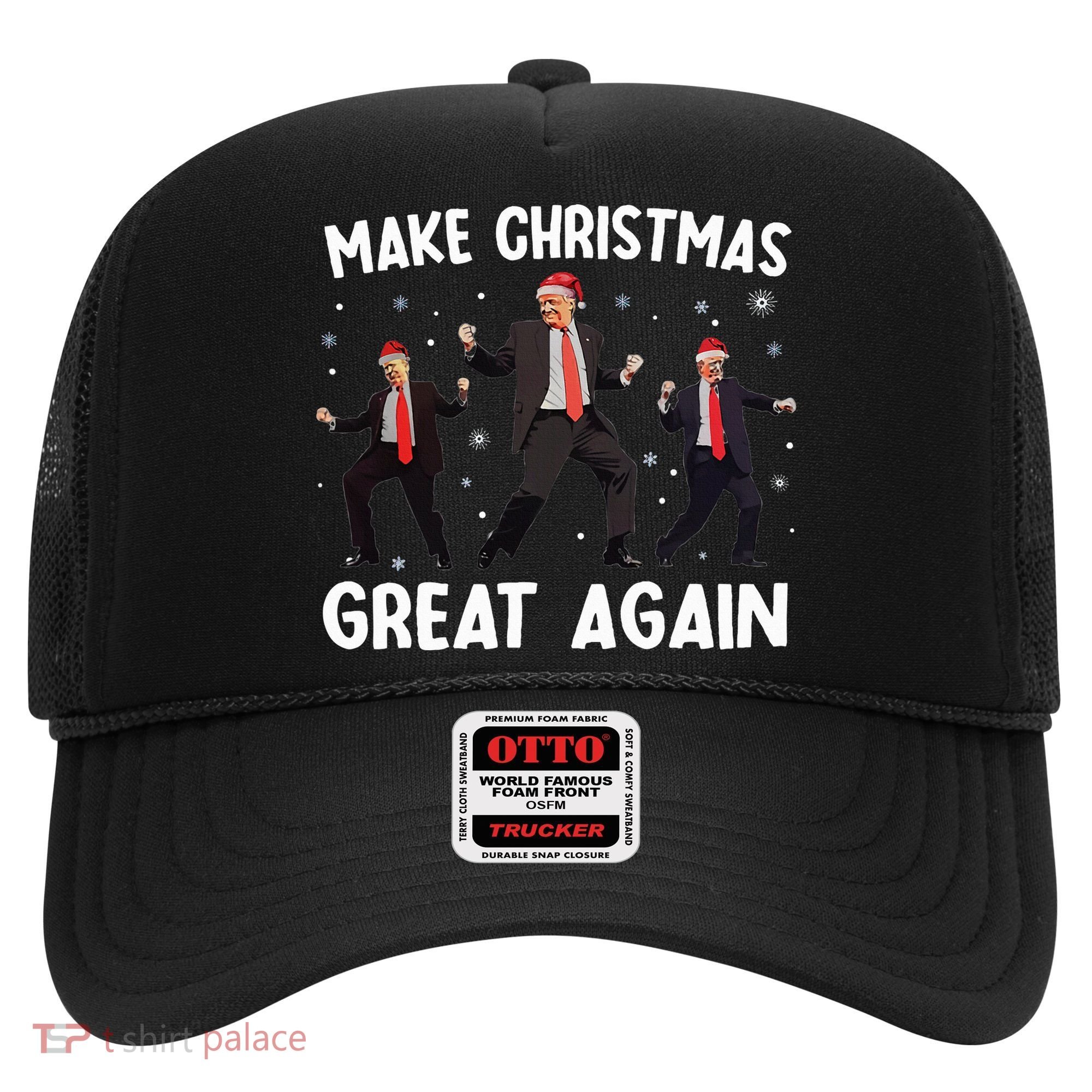 Santa Trump Dance Make Christmas Great Again Xmas Pajamas Hat