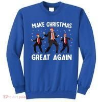 Santa Trump Dance Make Christmas Great Again Xmas Pajamas Sweatshirt thumb 0