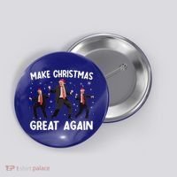 Santa Trump Dance Make Christmas Great Again Xmas Pajamas Button thumb 0