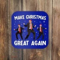 Santa Trump Dance Make Christmas Great Again Xmas Pajamas Coaster thumb 0