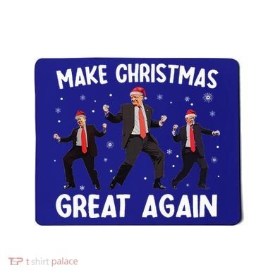 Santa Trump Dance Make Christmas Great Again Xmas Pajamas Mousepad