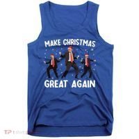 Santa Trump Dance Make Christmas Great Again Xmas Pajamas Tank Top thumb 0