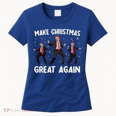 Santa Trump Dance Make Christmas Great Again Xmas Pajamas Women's T-Shirt