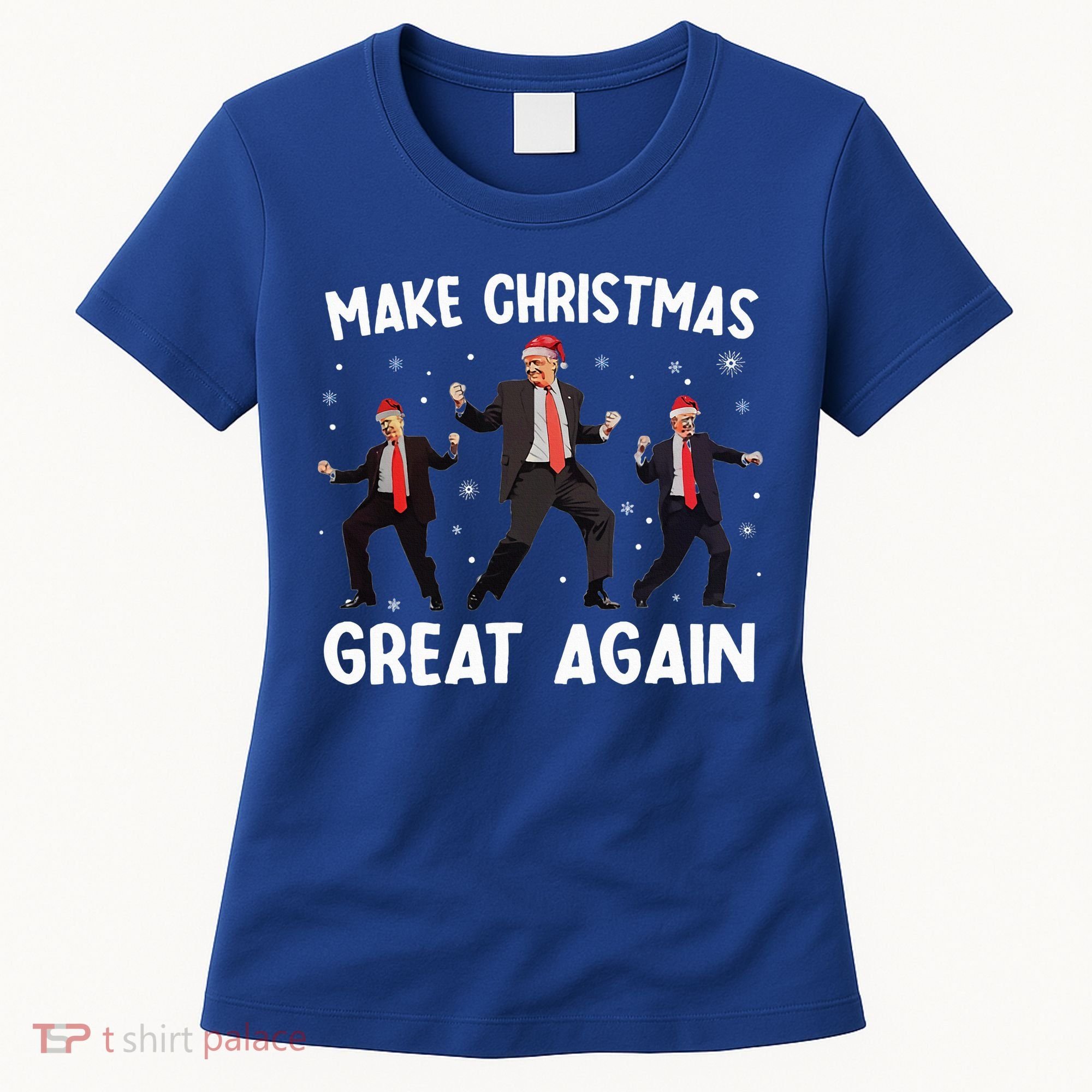 Santa Trump Dance Make Christmas Great Again Xmas Pajamas Women's T-Shirt