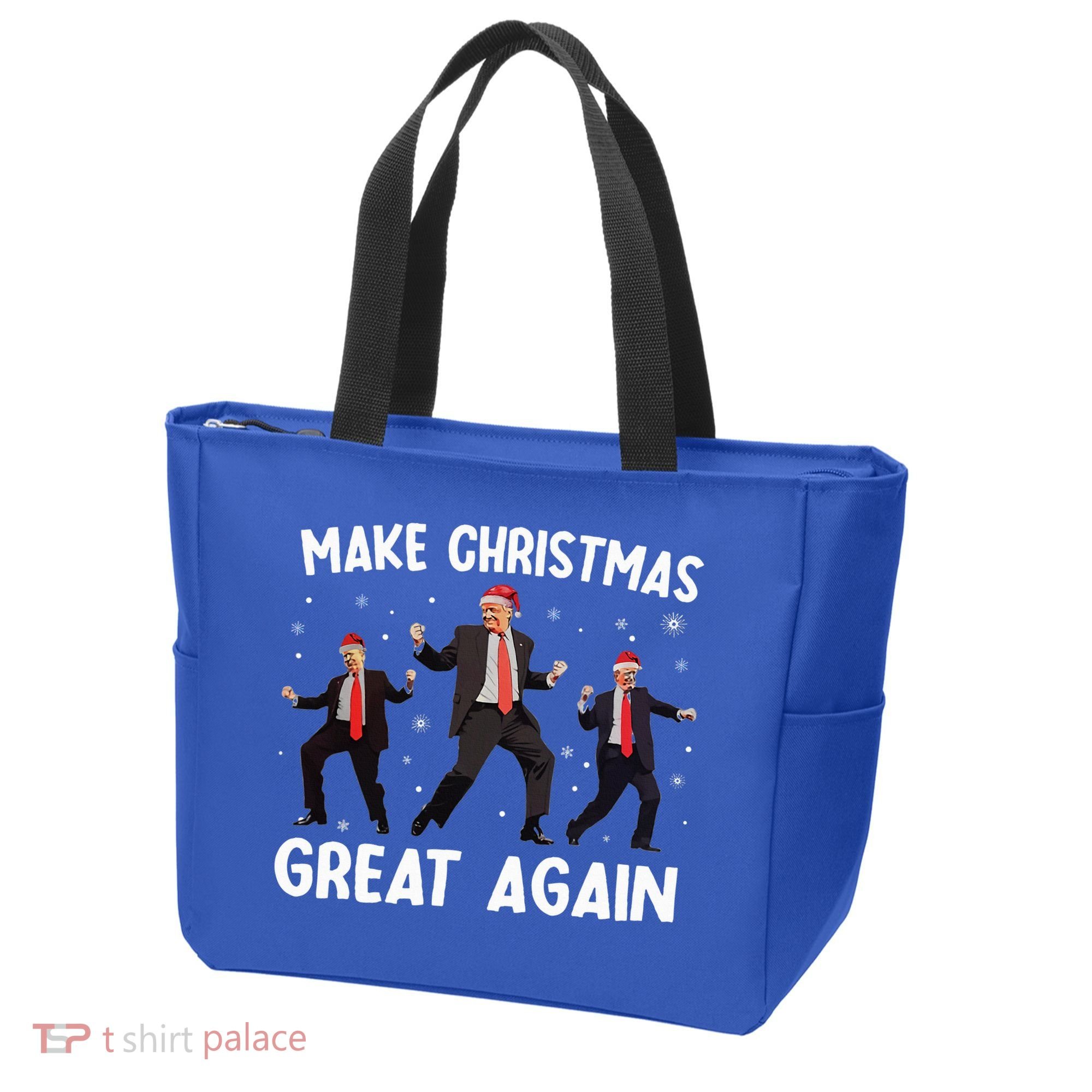 Santa Trump Dance Make Christmas Great Again Xmas Pajamas Tote Bag