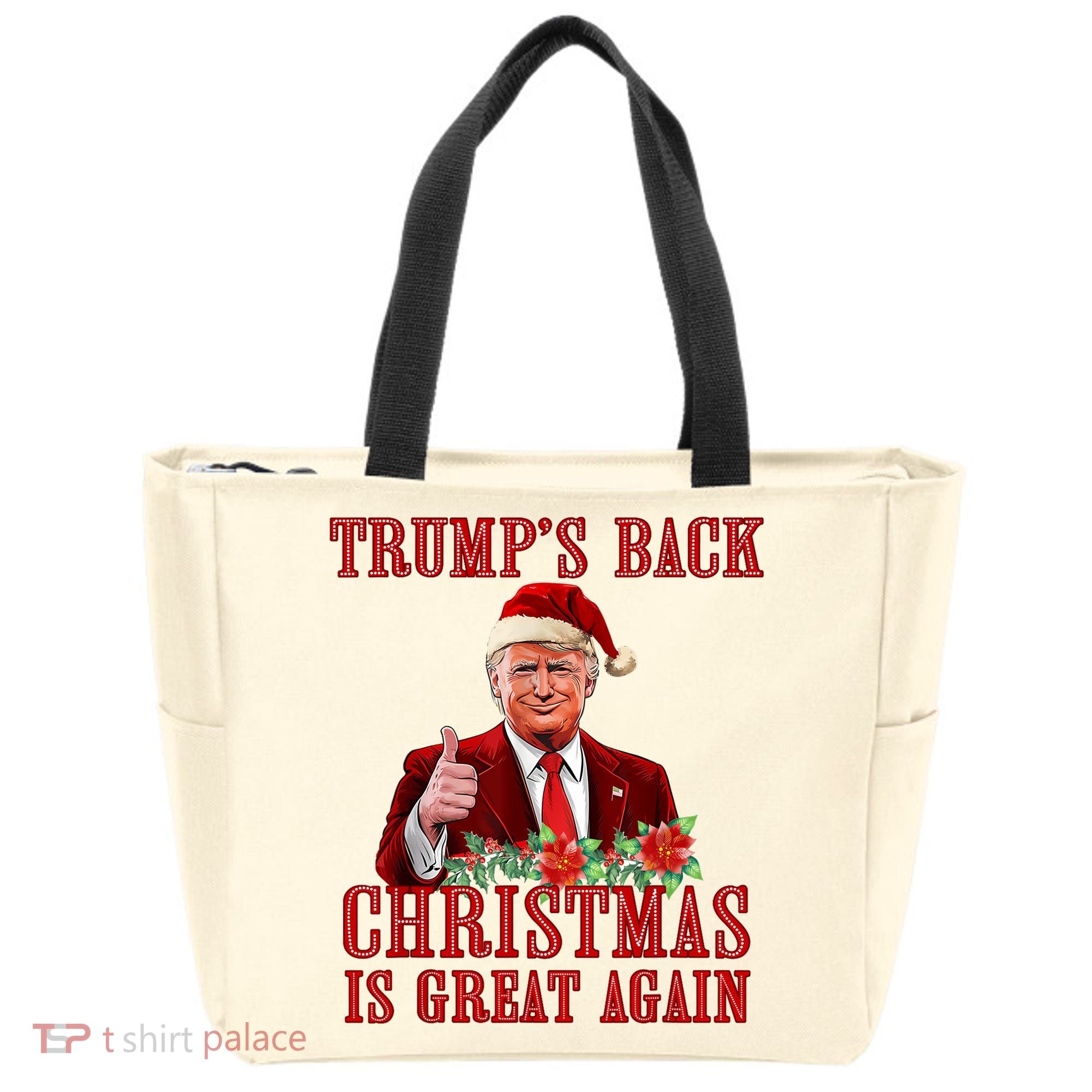 Santa Trump Dance Make Christmas Great Again Ugly Sweater Tote Bag