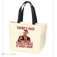 Santa Trump Dance Make Christmas Great Again Ugly Sweater Tote Bag thumb 3