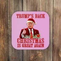 Santa Trump Dance Make Christmas Great Again Ugly Sweater Coaster thumb 0