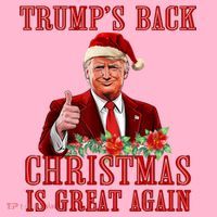 Santa Trump Dance Make Christmas Great Again Ugly Sweater Coaster thumb 2