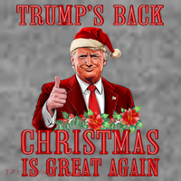 Santa Trump Dance Make Christmas Great Again Ugly Sweater Toddler Hoodie thumb 2