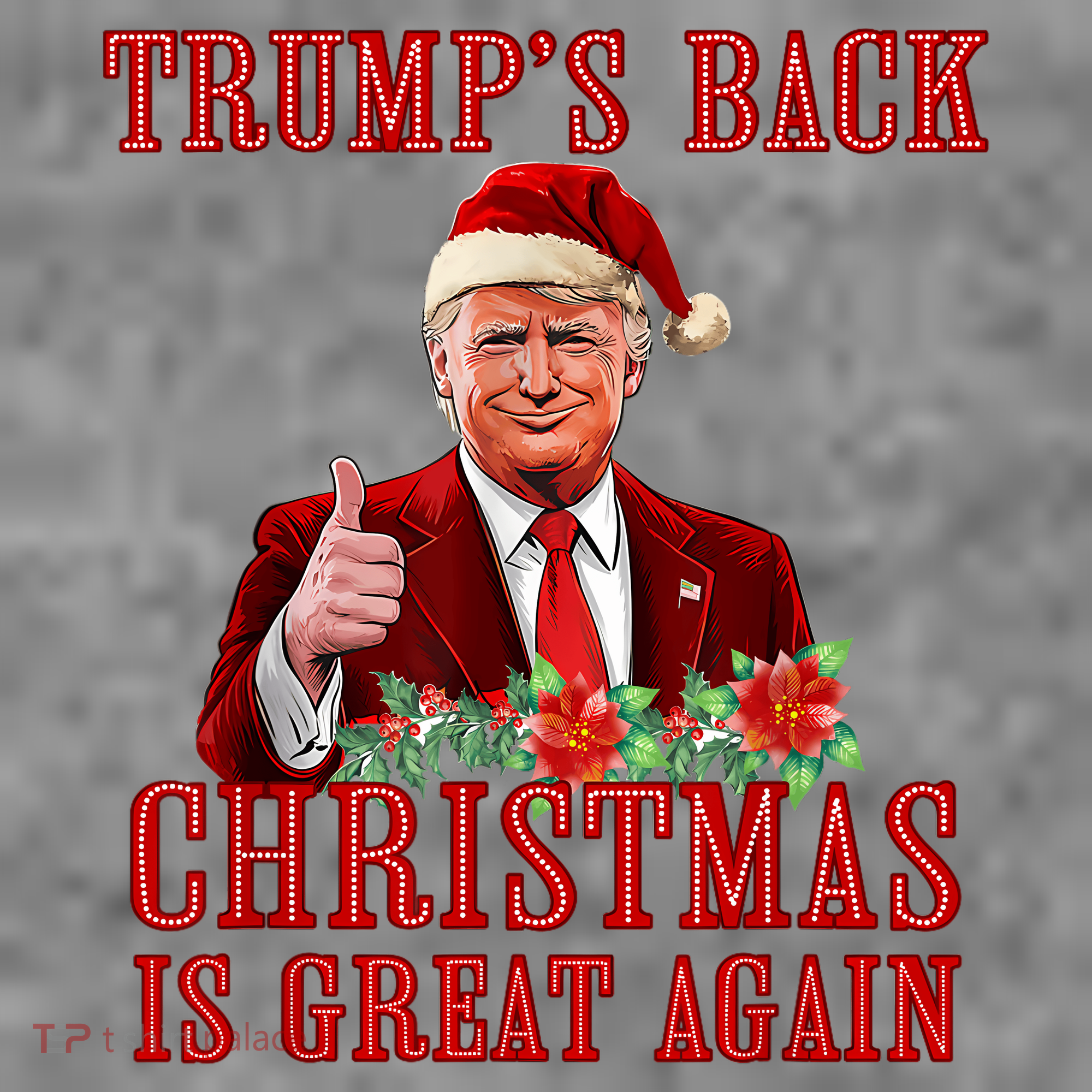 Santa Trump Dance Make Christmas Great Again Ugly Sweater Toddler Hoodie
