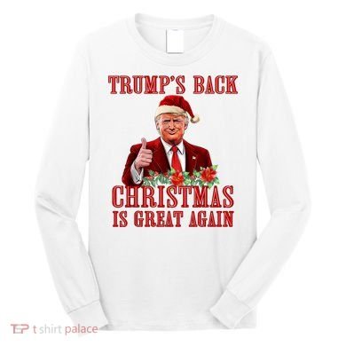 Santa Trump Dance Make Christmas Great Again Ugly Sweater Long Sleeve Shirt