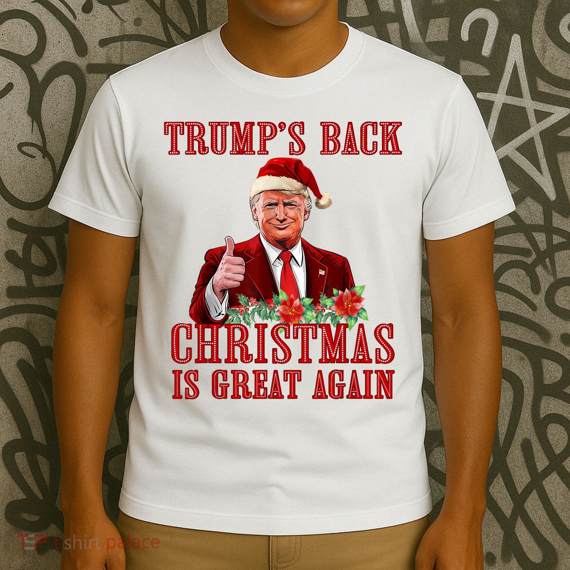 Santa Trump Dance Make Christmas Great Again Ugly Sweater T-Shirt