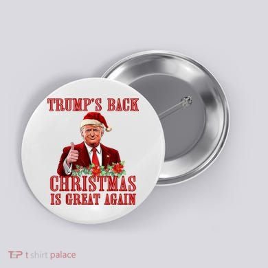 Santa Trump Dance Make Christmas Great Again Ugly Sweater Button