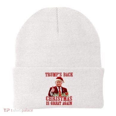 Santa Trump Dance Make Christmas Great Again Ugly Sweater Beanie