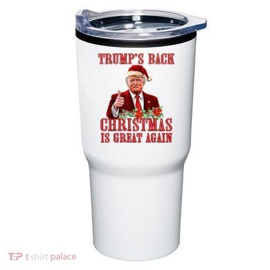 Santa Trump Dance Make Christmas Great Again Ugly Sweater Tumbler
