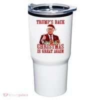 Santa Trump Dance Make Christmas Great Again Ugly Sweater Tumbler thumb 0