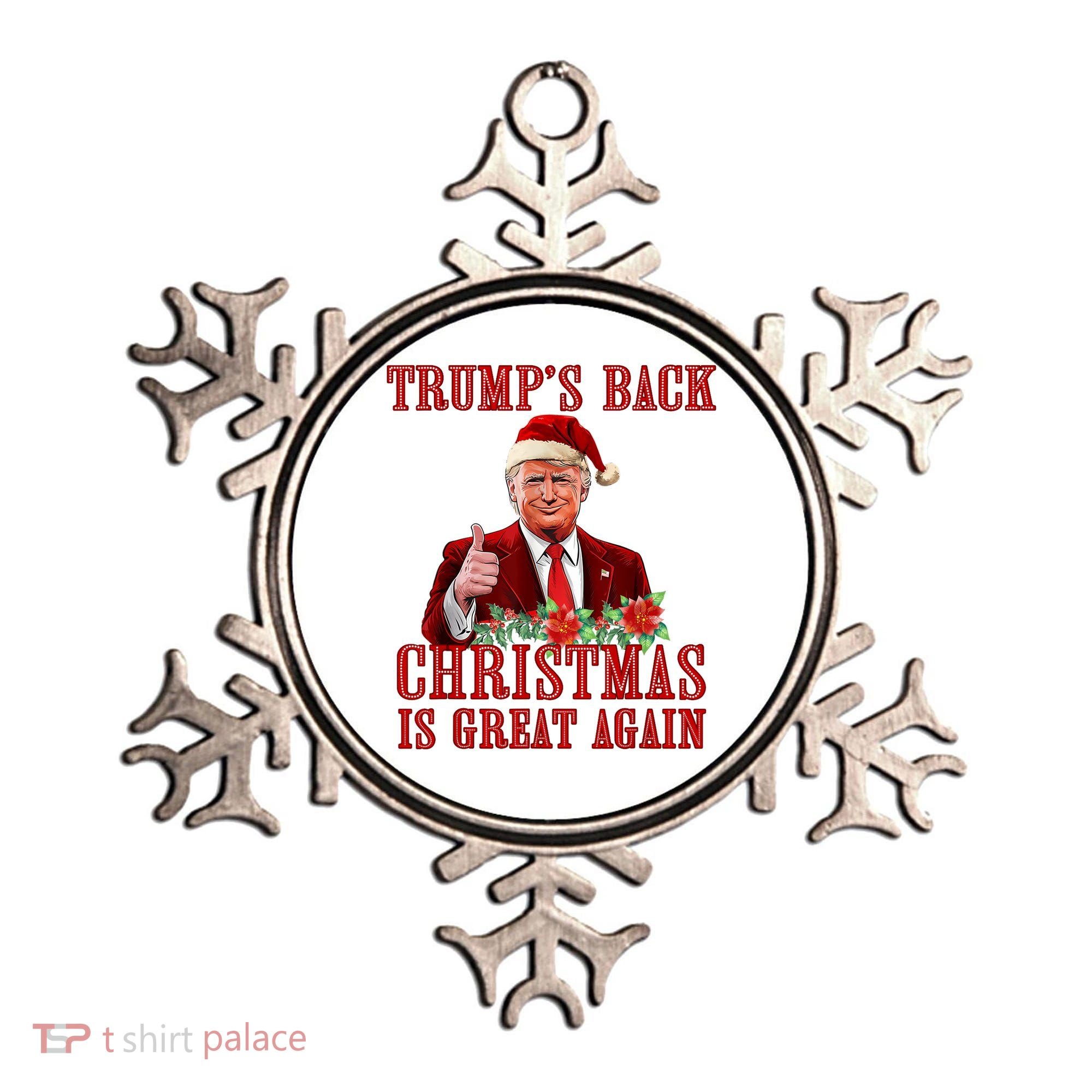 Santa Trump Dance Make Christmas Great Again Ugly Sweater Ornament