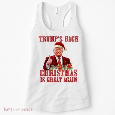 Santa Trump Dance Make Christmas Great Again Ugly Sweater Women's Tank Top