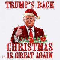 Santa Trump Dance Make Christmas Great Again Ugly Sweater Women's Tank Top thumb 5