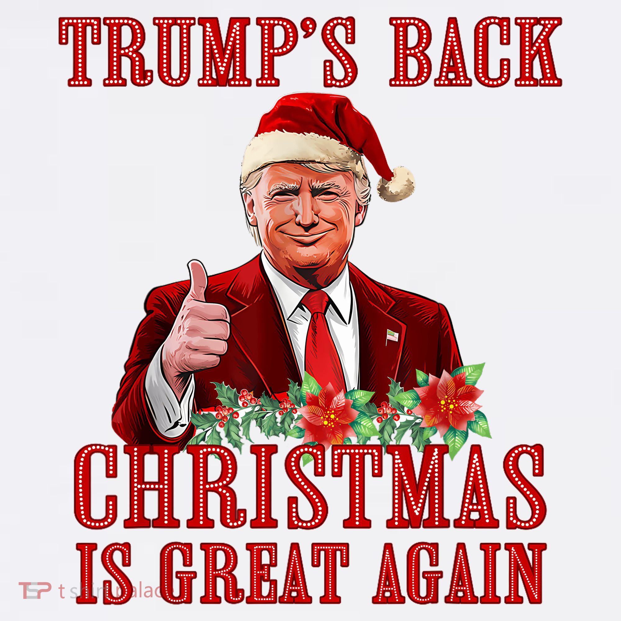 Santa Trump Dance Make Christmas Great Again Ugly Sweater Visor
