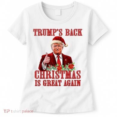 Santa Trump Dance Make Christmas Great Again Ugly Sweater Women's T-Shirt