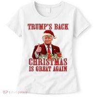 Santa Trump Dance Make Christmas Great Again Ugly Sweater Women's T-Shirt thumb 0
