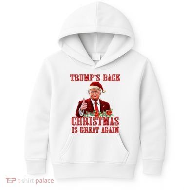 Santa Trump Dance Make Christmas Great Again Ugly Sweater Kids Hoodie