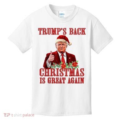 Santa Trump Dance Make Christmas Great Again Ugly Sweater Kids T-Shirt