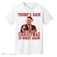 Santa Trump Dance Make Christmas Great Again Ugly Sweater Kids T-Shirt thumb 0