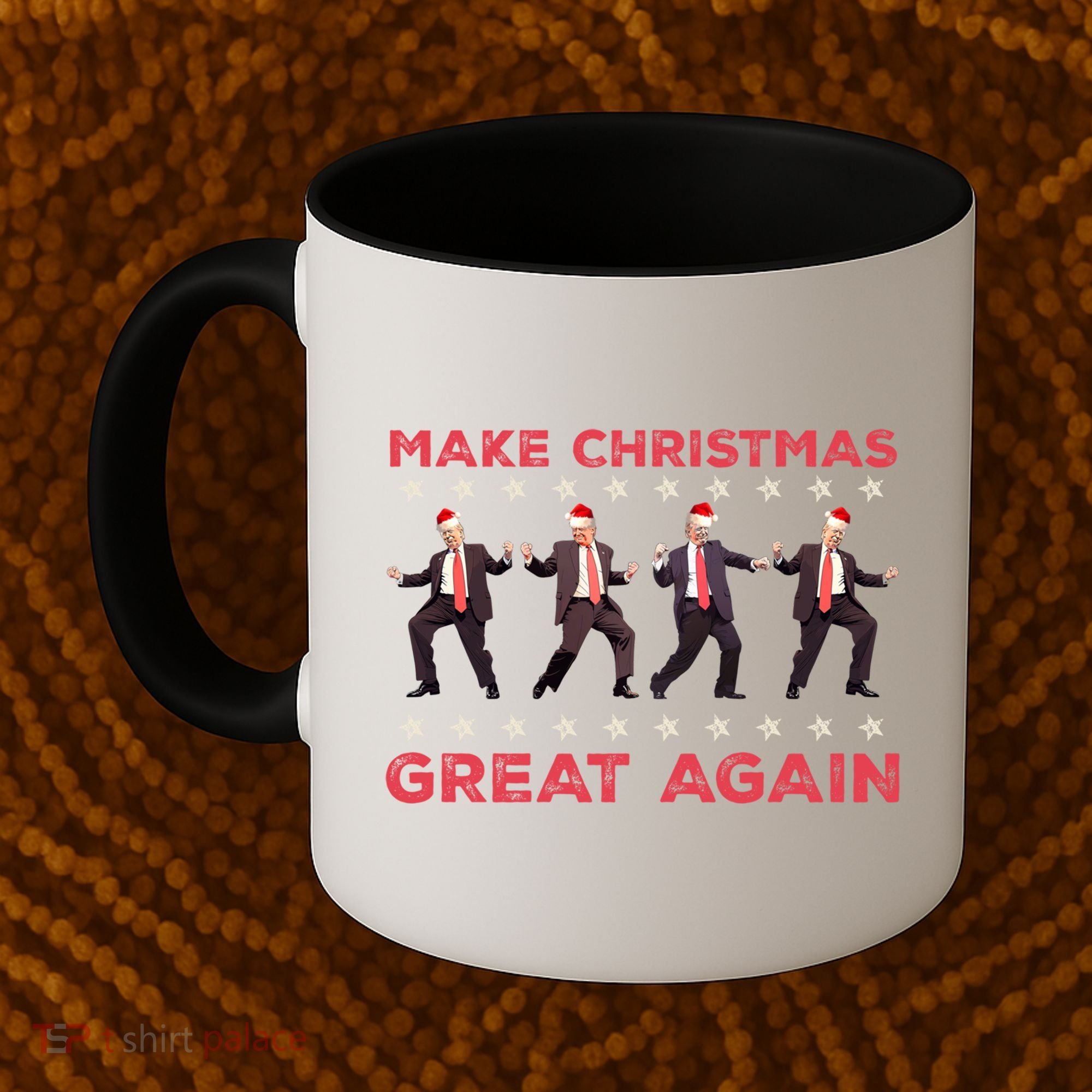 Santa Trump Dance Make Christmas Great Again Xmas Pajamas Gift Coffee Mug