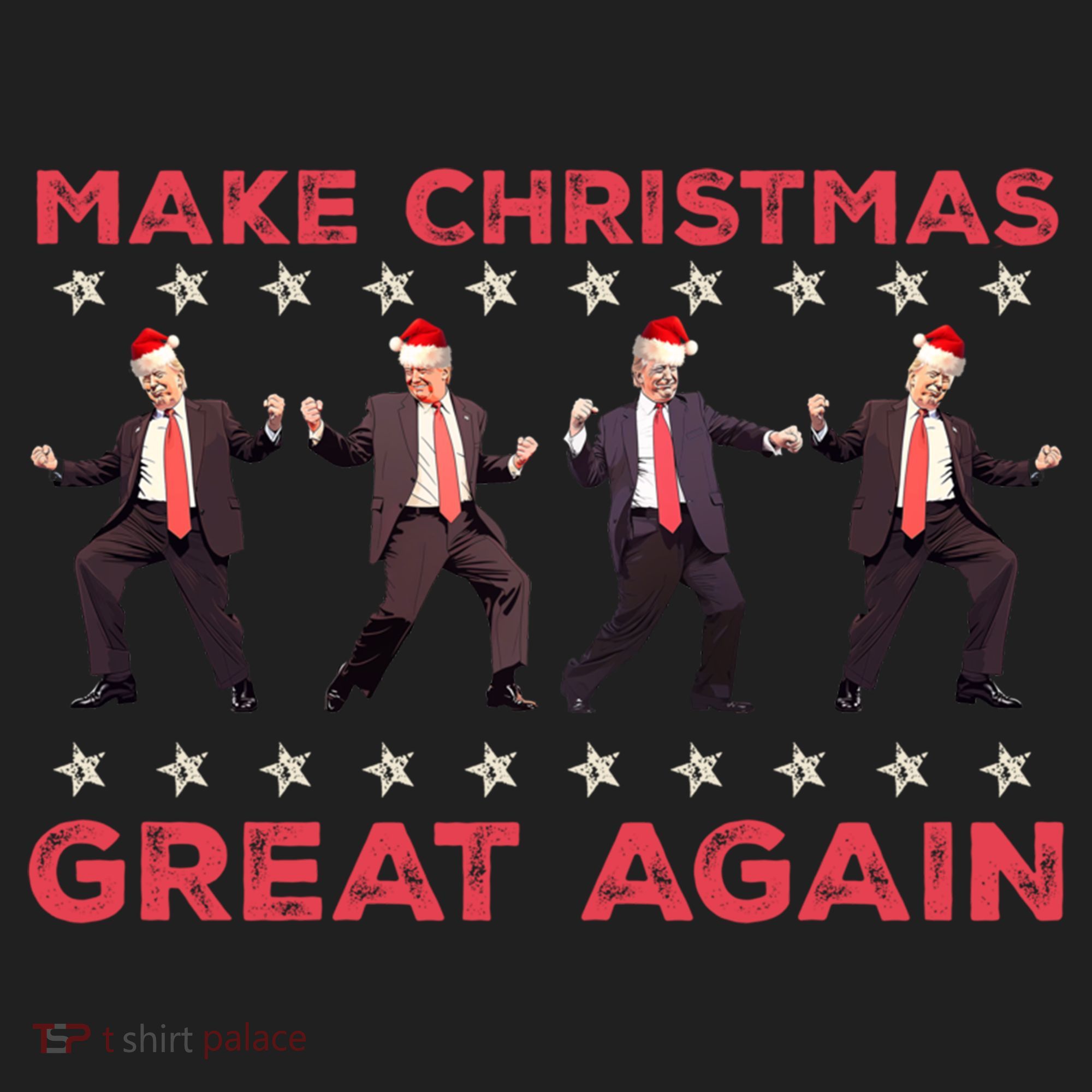 Santa Trump Dance Make Christmas Great Again Xmas Pajamas Gift Beanie