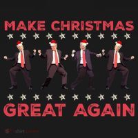 Santa Trump Dance Make Christmas Great Again Xmas Pajamas Gift Women's Hoodie thumb 2