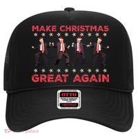 Santa Trump Dance Make Christmas Great Again Xmas Pajamas Gift Hat thumb 0