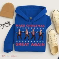 Santa Trump Dance Make Christmas Great Again Xmas Pajamas Gift Hoodie thumb 4