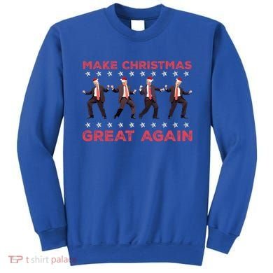 Santa Trump Dance Make Christmas Great Again Xmas Pajamas Gift Sweatshirt