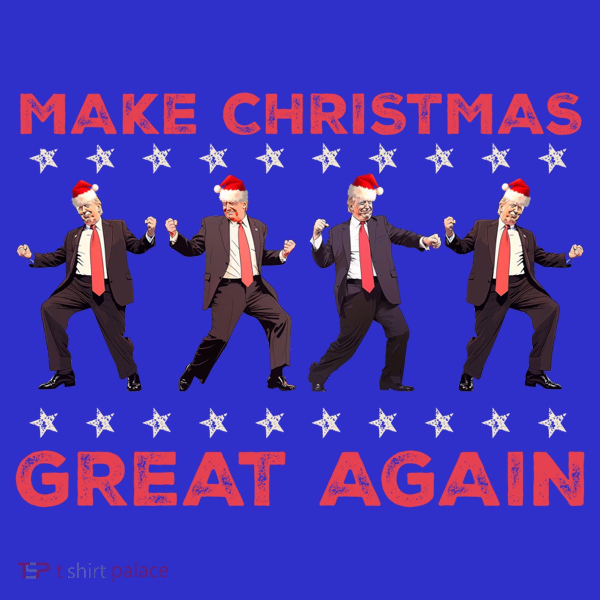 Santa Trump Dance Make Christmas Great Again Xmas Pajamas Gift Women's Tank Top