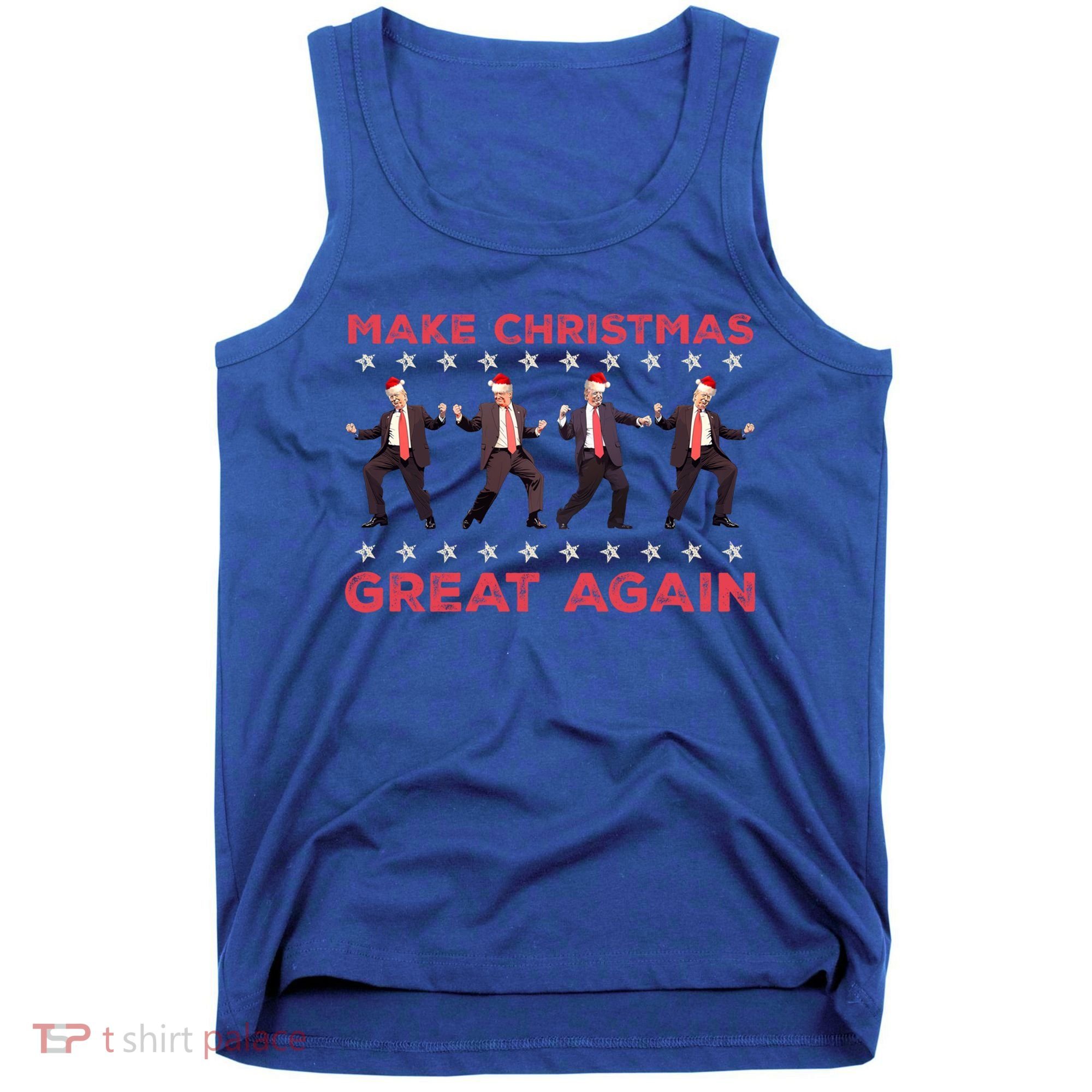 Santa Trump Dance Make Christmas Great Again Xmas Pajamas Gift Tank Top