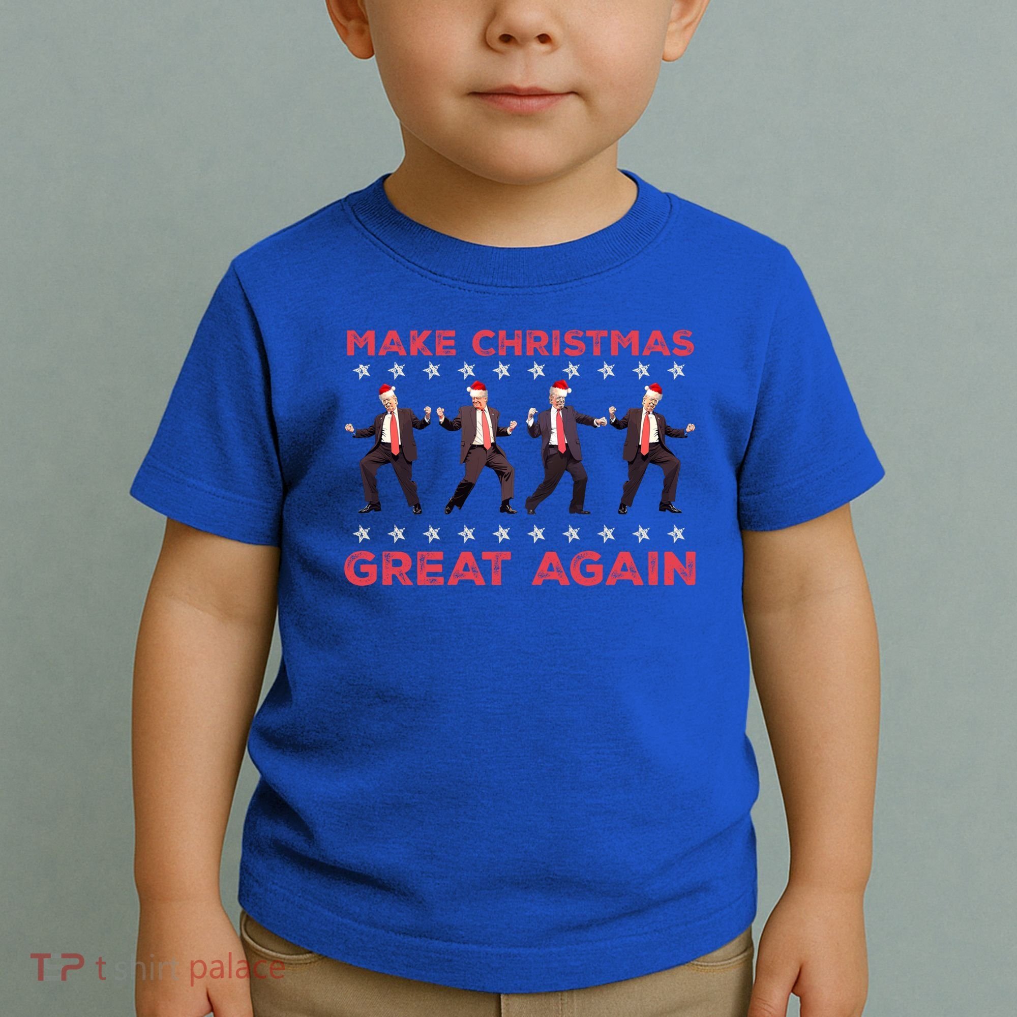 Santa Trump Dance Make Christmas Great Again Xmas Pajamas Gift Toddler T-Shirt
