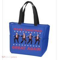 Santa Trump Dance Make Christmas Great Again Xmas Pajamas Gift Tote Bag thumb 3